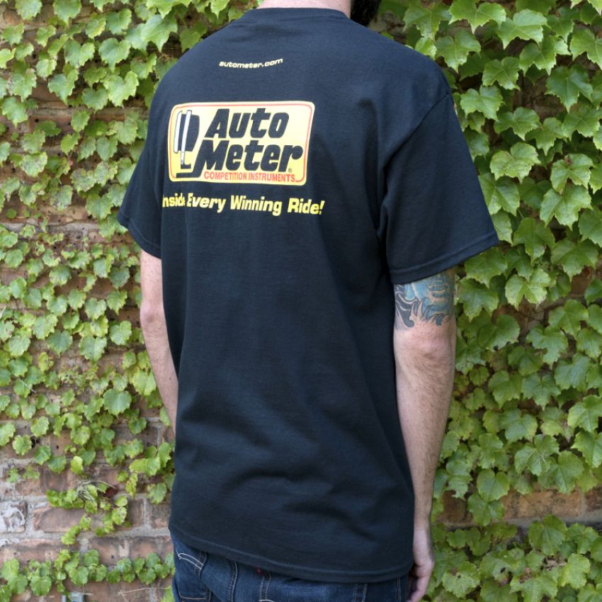 AutoMeter 0422L T-SHIRT, ADULT LARGE, BLACK, 'COMPETITION INSTRUMENTS'