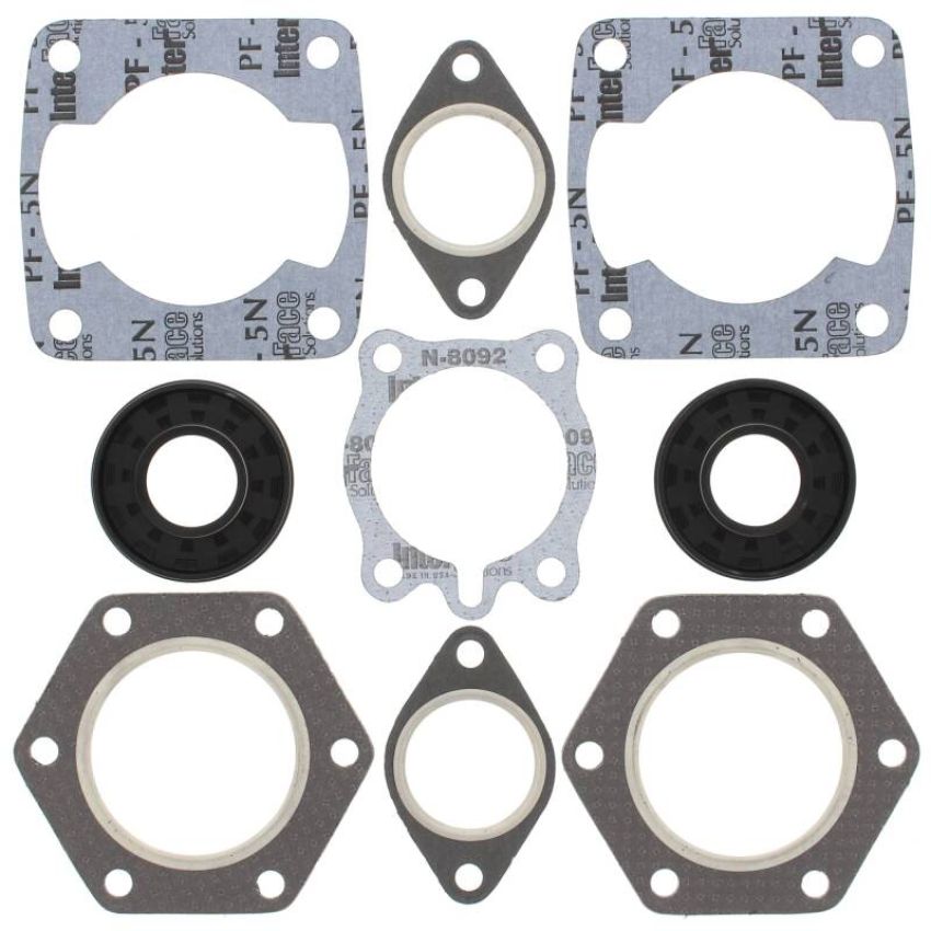 Vertex Pistons 711075B Vertex Gaskets 1980 Polaris TX/TX-C Complete Gasket Kit w/ Oil Seals