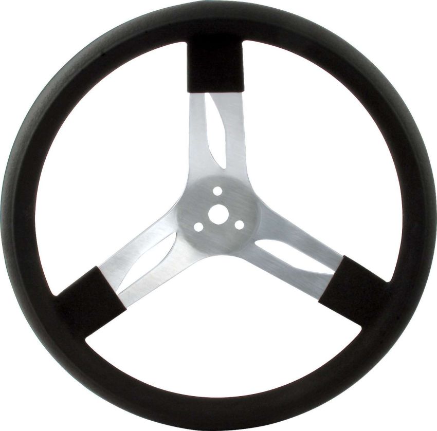 QUICKCAR RACING PRODUCTS QRP68-001 15in Steering Wheel Alum Black