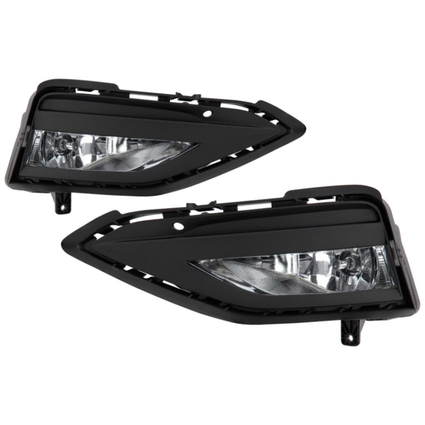 SPYDER 5087164 OEM Style Fog Lights w/Universal Switch - Clear