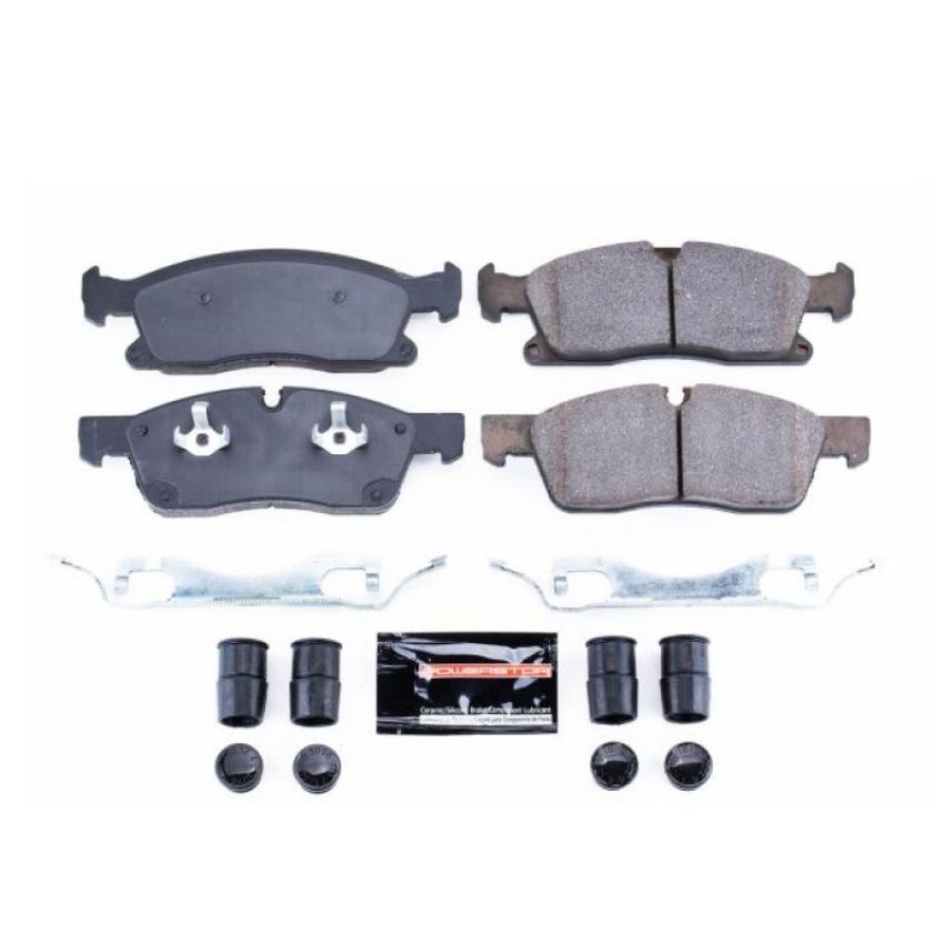 PowerStop Z23-1629 PowerStop - Z23 Daily Driver Carbon-Fiber Ceramic Brake Pads with Hardware Kit