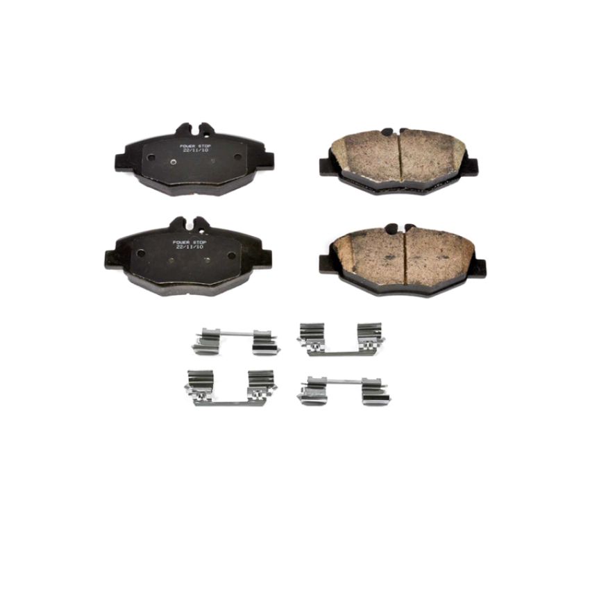 PowerStop 17-987 PowerStop - Z17 Low-Dust Ceramic Brake Pads with Hardware
