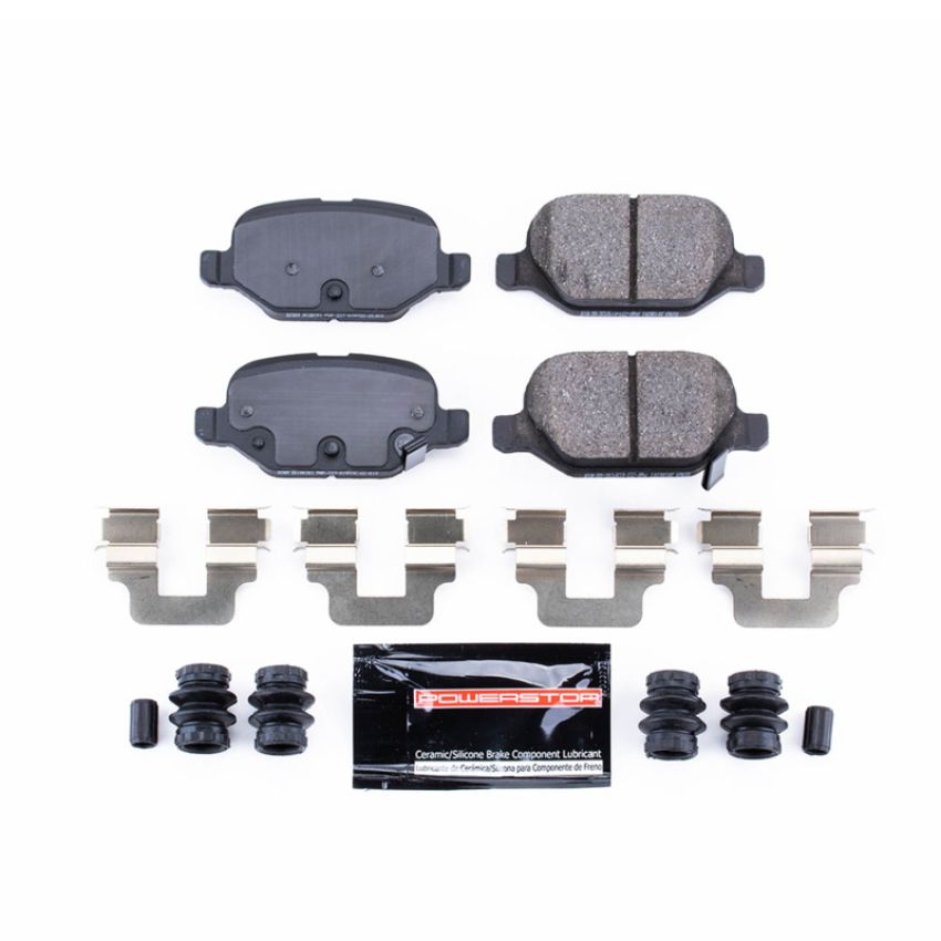 PowerStop Z23-1569 PowerStop - Z23 Daily Driver Carbon-Fiber Ceramic Brake Pads with Hardware Kit