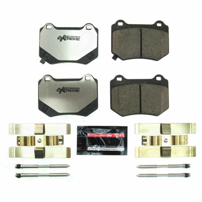 PowerStop Z26-2118 PowerStop - Z26 Performance Carbon-Fiber Ceramic Brake Pads with Hardware Kit