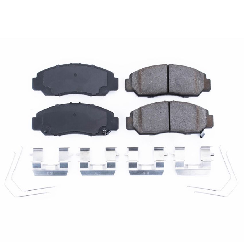 PowerStop 17-1608 PowerStop - Z17 Low-Dust Ceramic Brake Pads with Hardware