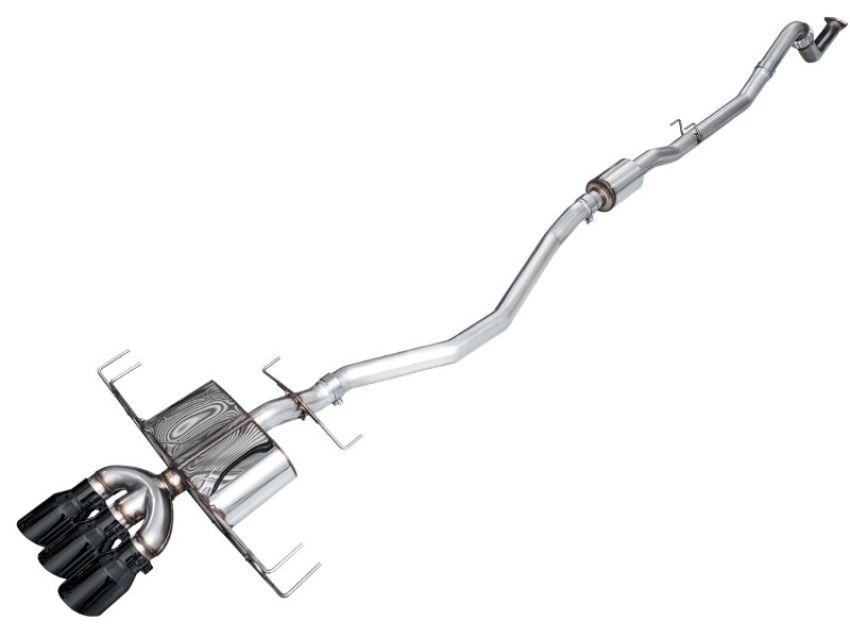 AWE Tuning 3015-53335 2024 Acura Integra Type S DE5 FWD Touring Edition Exhaust w/ Triple Diamond Black Tips