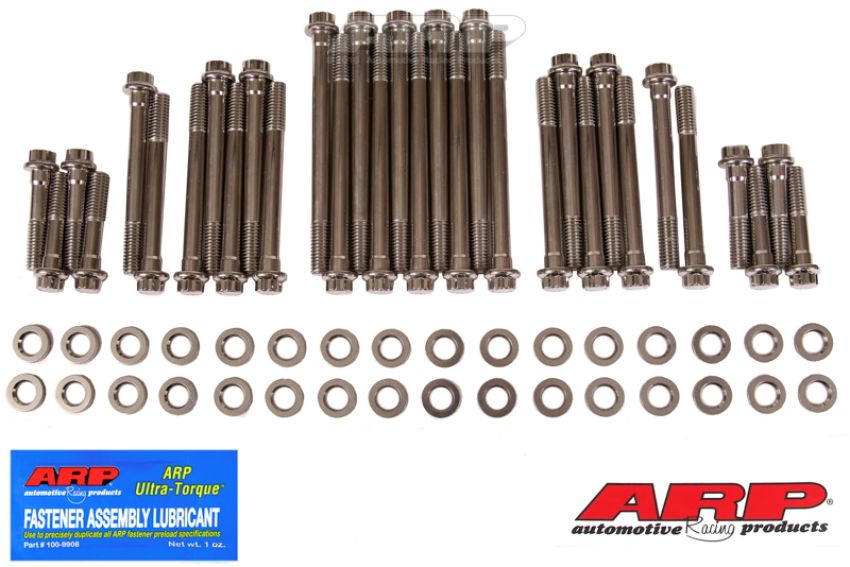 ARP 435-3702 Big Block Chevy With Brodix Aluminum Heads 12pt Head Bolt Kit - Stainless Steel