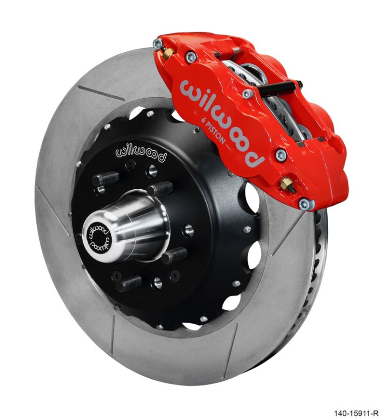 Wilwood 140-15911-R Narrow Superlite 6R Front Big Brake Kit 14.00in GT competition Series Rotor - Red
