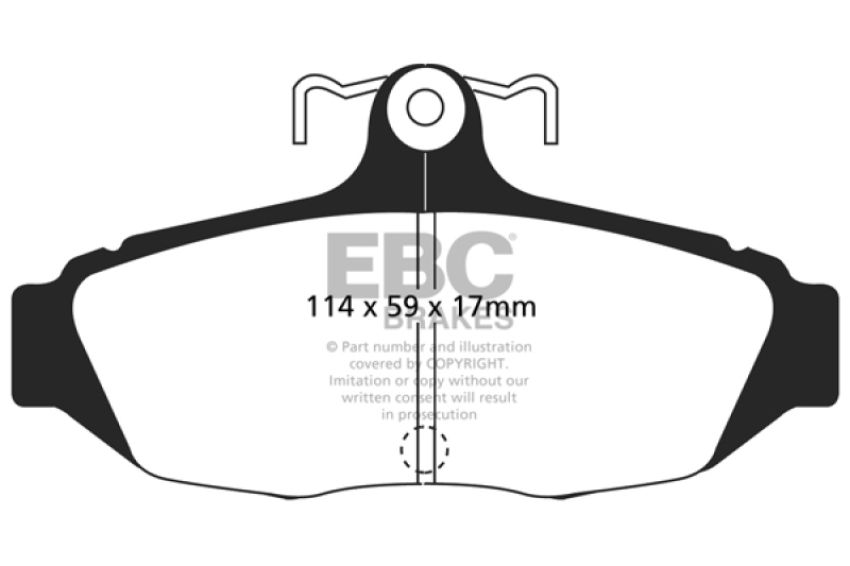 EBC Brakes DP31172C Redstuff Ceramic Low Dust Brake Pads