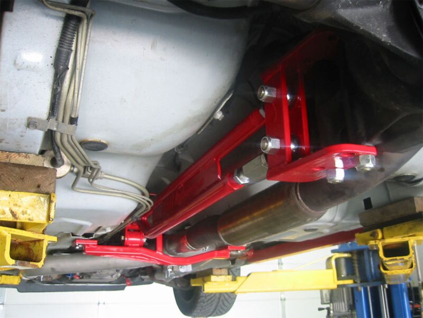 UMI Performance 2203AS-R 93-02 GM F-Body Tunnel Brace Mount Long Tube Header Set-Ups w/ Loop