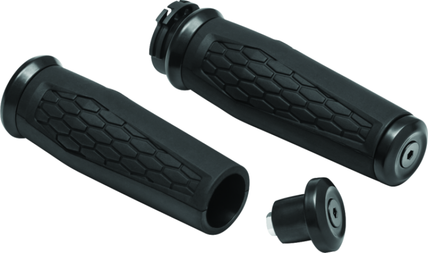 Kuryakyn 5921 Hex Grips Dual Cable Black