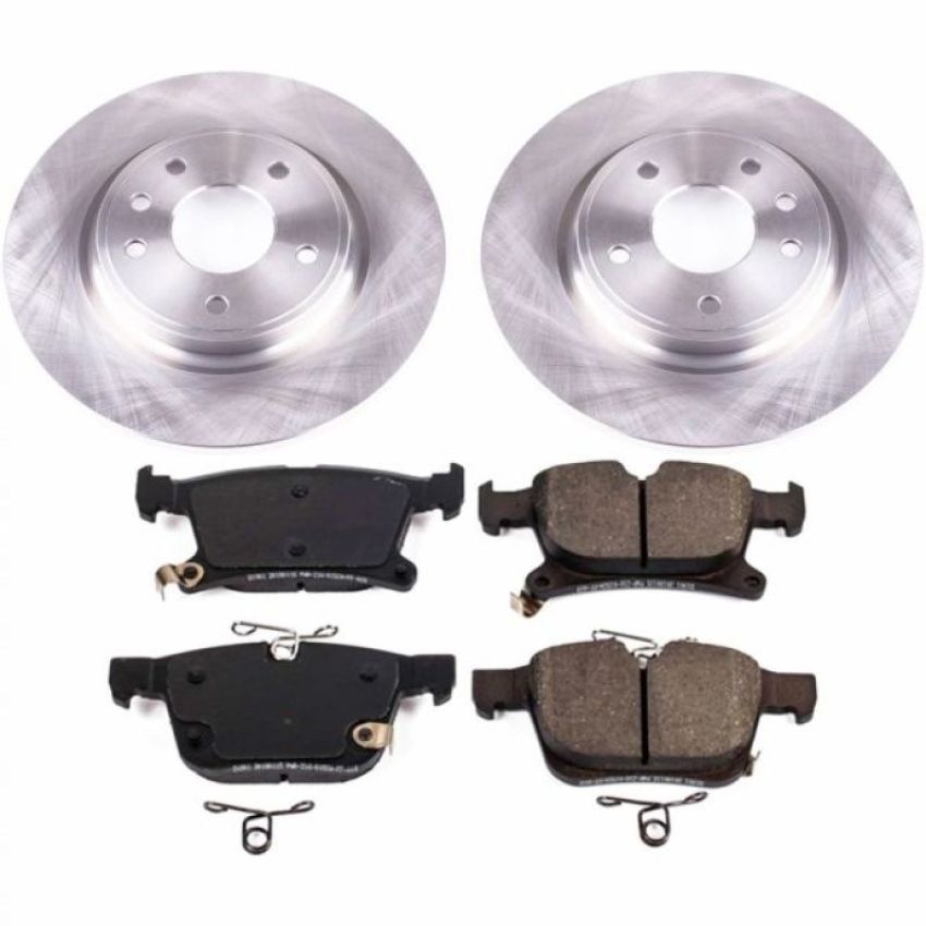 PowerStop KOE7845 OE Stock Replacement Low-Dust Ceramic Brake Pad and Rotor Kit