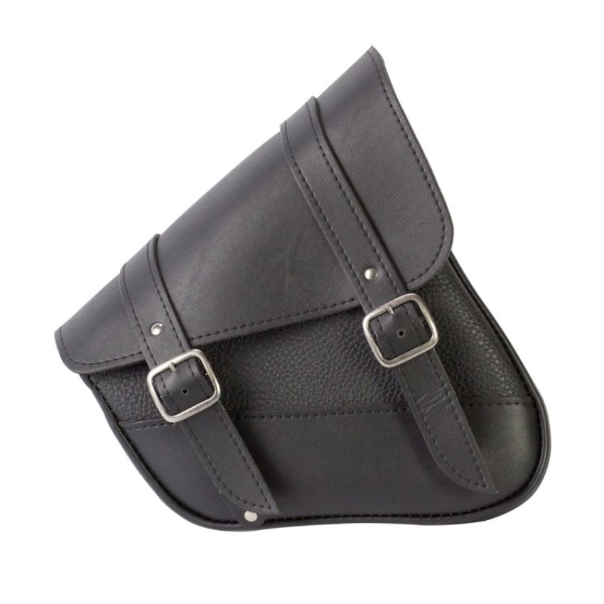 Willie & Max 59778-00 HD Sportsters, Custom Hard Tails Swingarm Bag Dual Shock(10.5inLx11.5inWx4.5inH)- Black