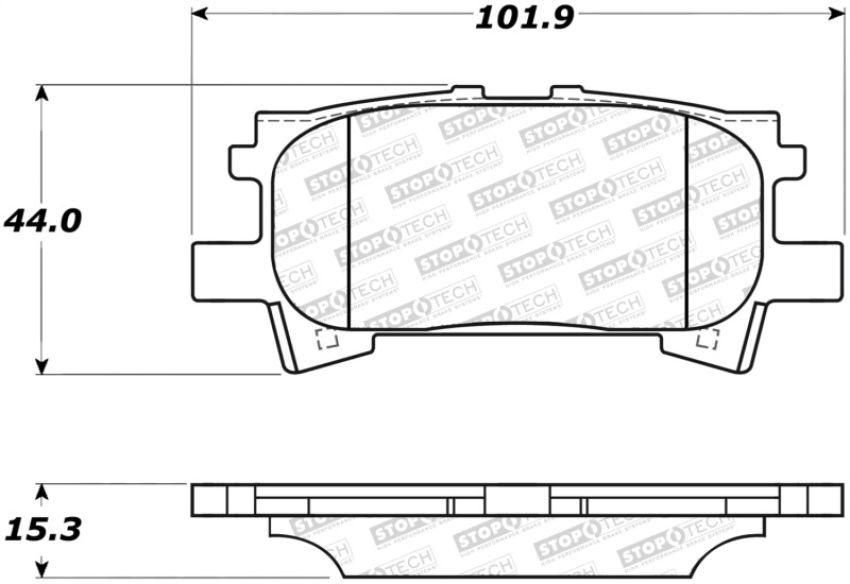 Stoptech 308.09960 Street Brake Pads