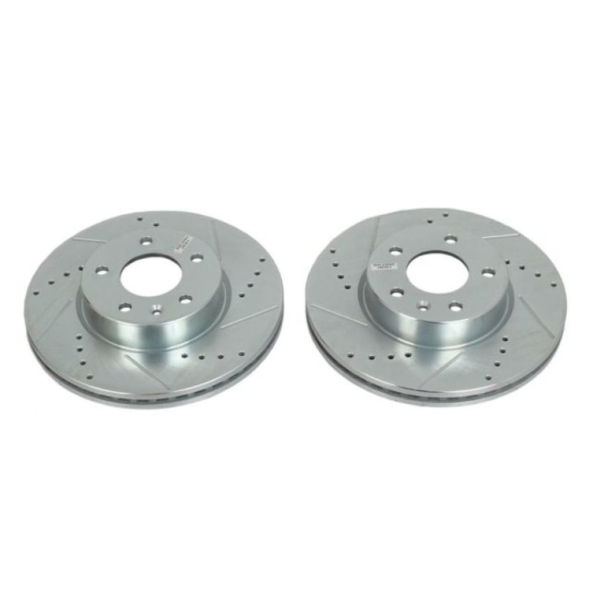 PowerStop AR82159XPR PowerStop Evolution Performance Drilled, Slotted & Plated Brake Rotor Pair
