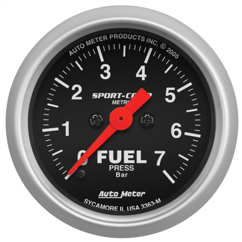 AutoMeter 3363-M GAUGE, FUEL PRESSURE, 2 1/16