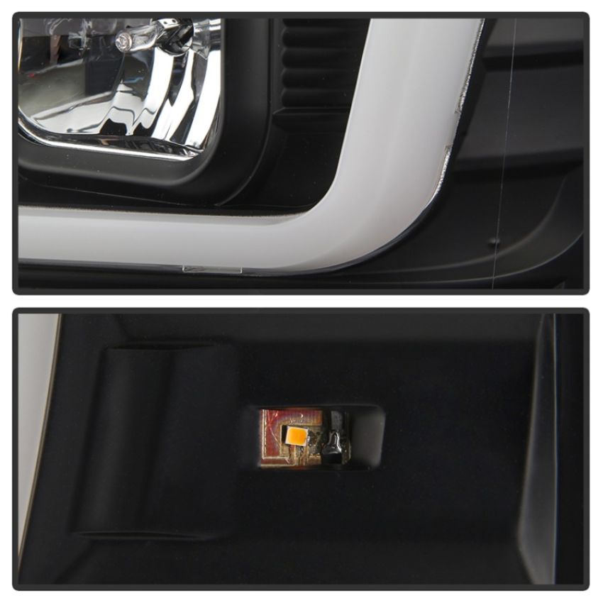 SPYDER 5086228 Projector Headlights - Version 2 - Switch Back Light Bar - Black