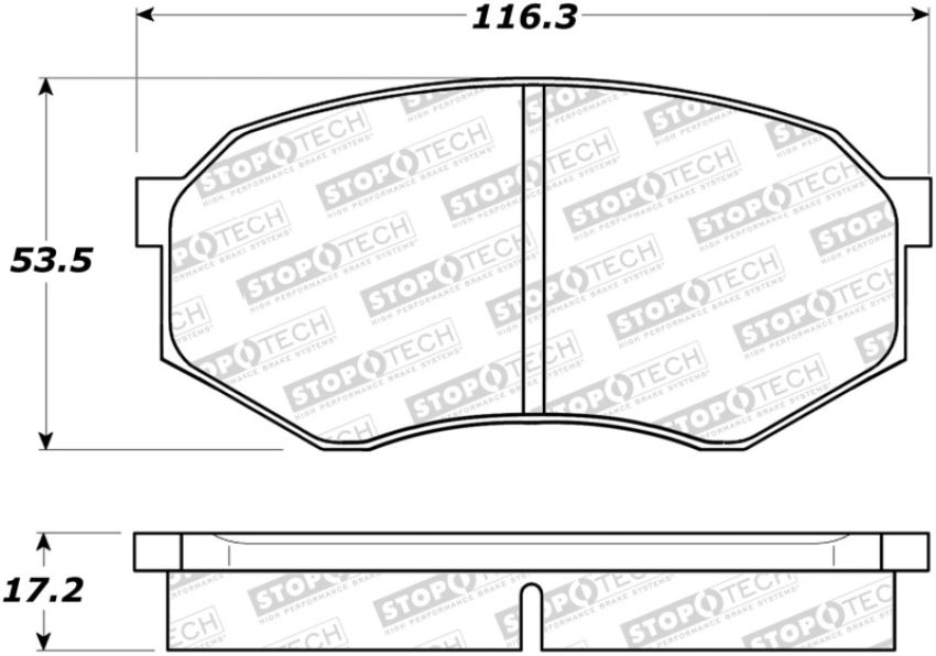 Stoptech 308.04330 Street Brake Pads
