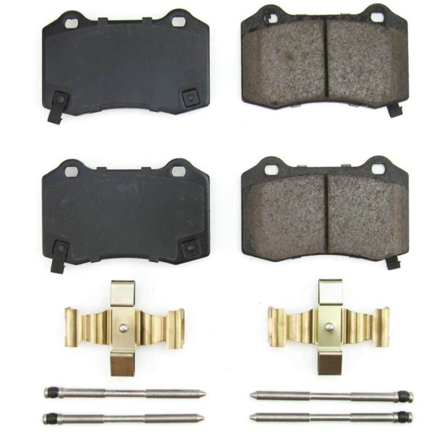 PowerStop 17-1053B PowerStop - Z17 Low-Dust Ceramic Brake Pads with Hardware