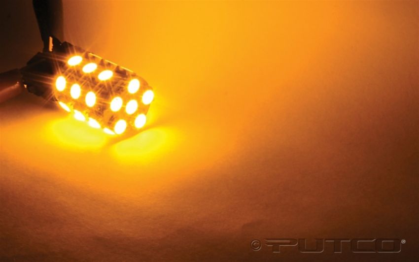 Putco 233156A-360 360 Deg. 3156 Bulb - Amber LED 360 Premium Replacement Bulbs