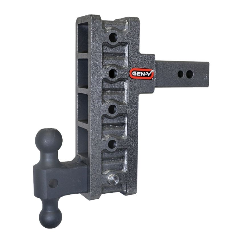 GEN-Y Hitch GH-1915 Gen-Y Mega Duty 2.5in Shank 9in Offset Drop 3.5K TW 32K Hitch w/GH-0161 Dual-Ball