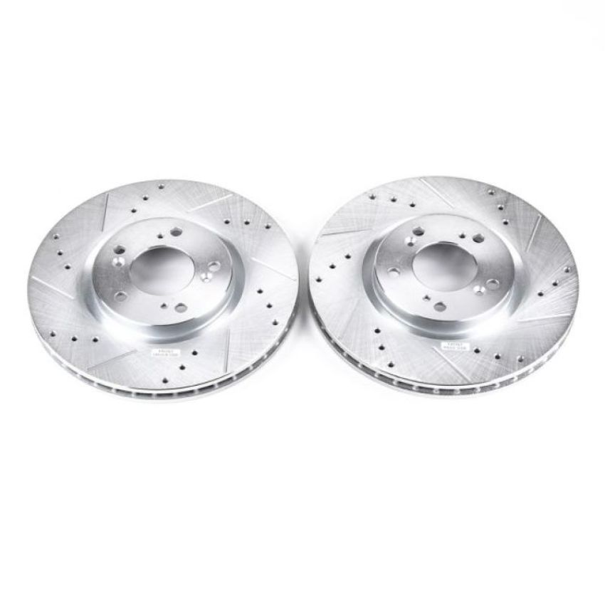 PowerStop JBR914XPR PowerStop Evolution Performance Drilled, Slotted & Plated Brake Rotor Pair