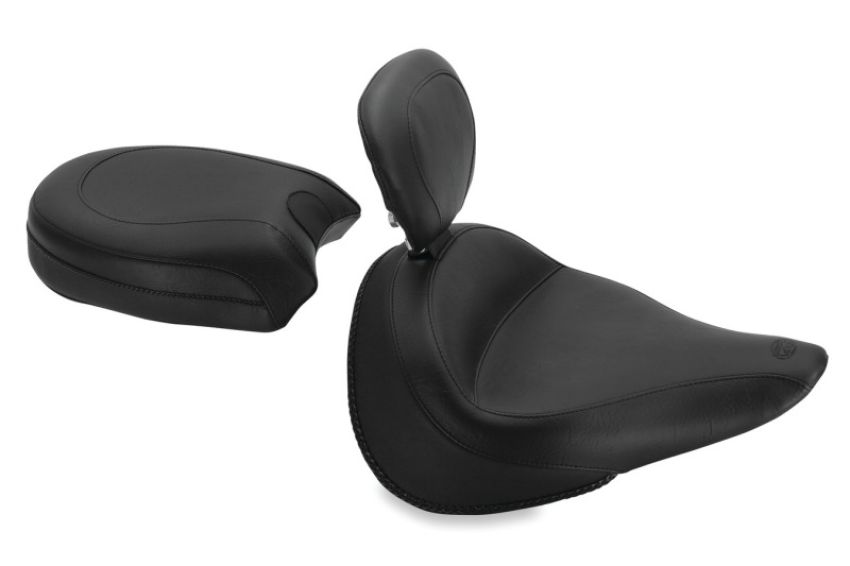 Mustang Motorcycle 79833 Mustang 14-21 Yamaha Bolt Standard Touring Recessed Passenger Seat - Black