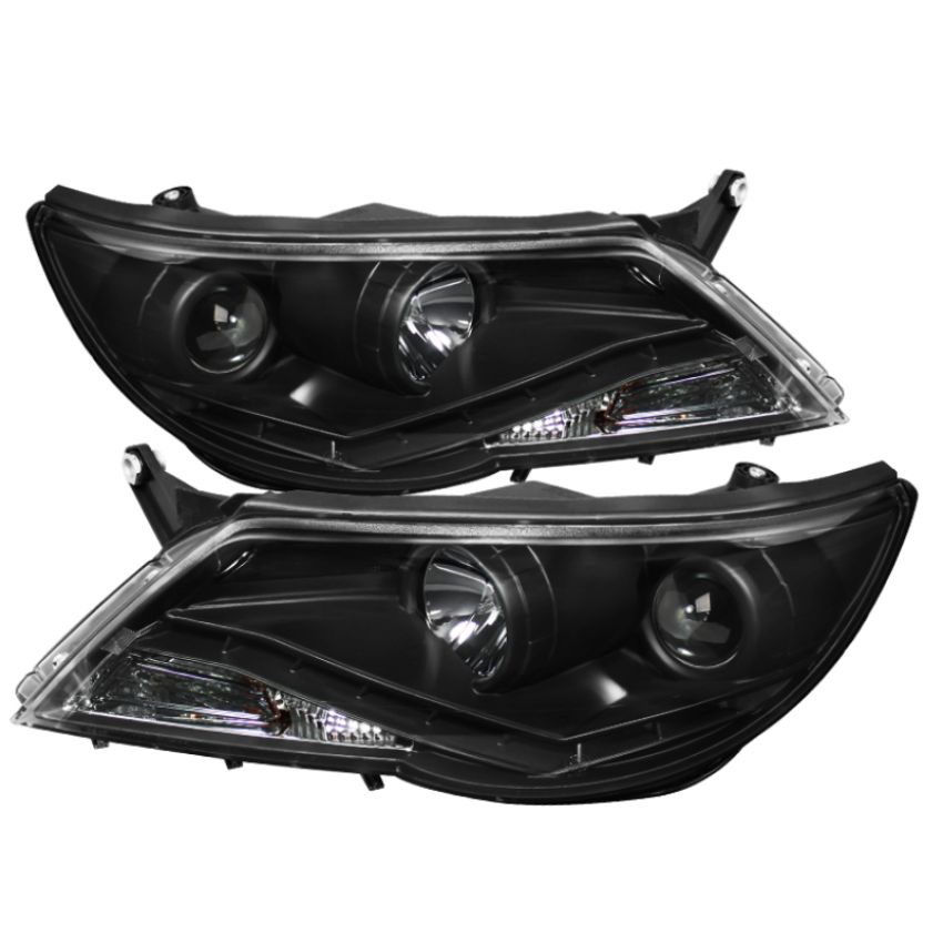 SPYDER 5042651 Projector Headlights - DRL - Black