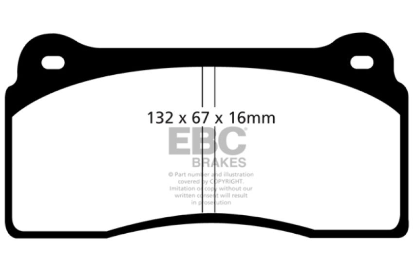 EBC Brakes DP31110C Redstuff Ceramic Low Dust Brake Pads