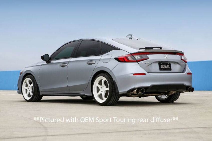 Remark RK-C4063H-10T 2022+ Honda Civic Sport Hatchback FL2 (Link Loop) Catback Exhaust Burnt Stainless Steel Tip