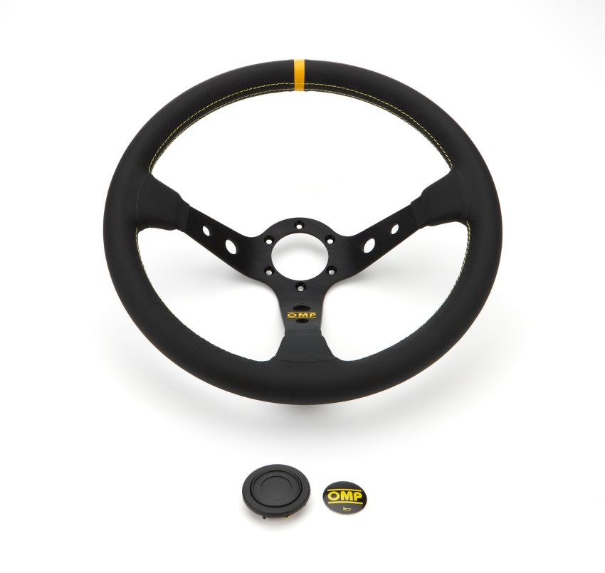 OMP RACING, INC. OMPOD0-1956-071 Corsica Steering Wheel Black Leather