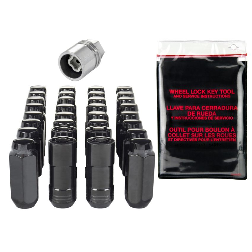 McGard (84817 14X2.0 MCG 8 LUG INSTALLATION KIT, BLACK (13/16 HEX)-OAL 2.25