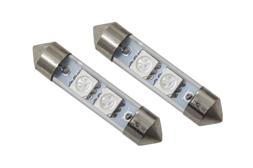 Diode Dynamics DD0091P 39mm SMF2 LED Bulb - Red (Pair)