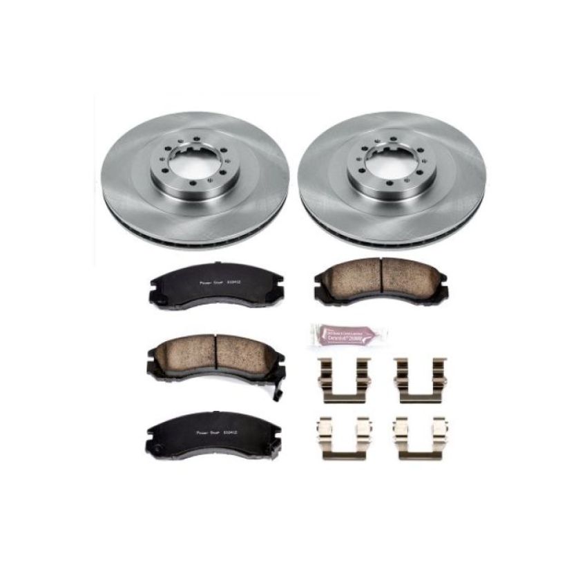 PowerStop KOE3091 OE Stock Replacement Low-Dust Ceramic Brake Pad and Rotor Kit