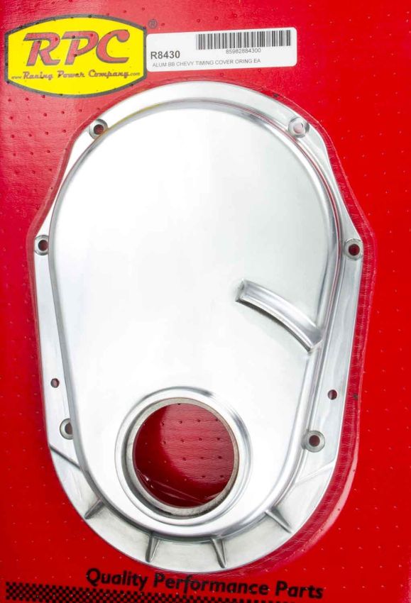 RACING POWER CO-PACKAGED RPCR8430 BBC 96-   Alum Timing Chain Cover Polished