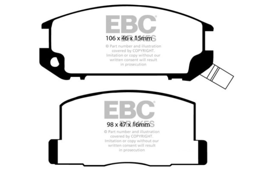 EBC Brakes DP3602C Redstuff Ceramic Low Dust Brake Pads