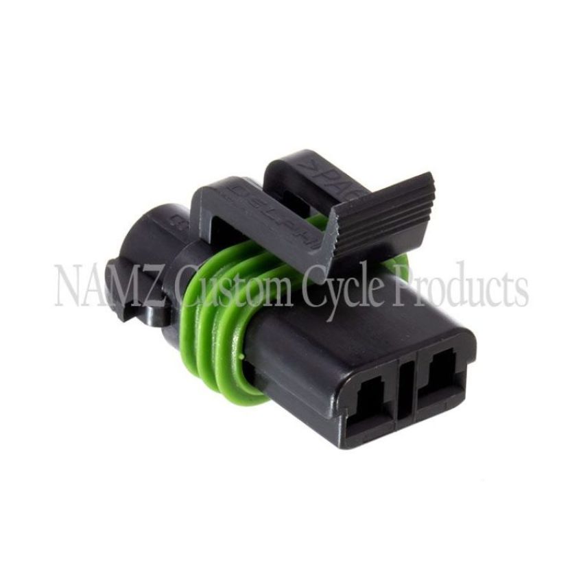 NAMZ NDP-38063 Delphi-Packard Weatherpack 2-Position Female Wire Connector w/Seals