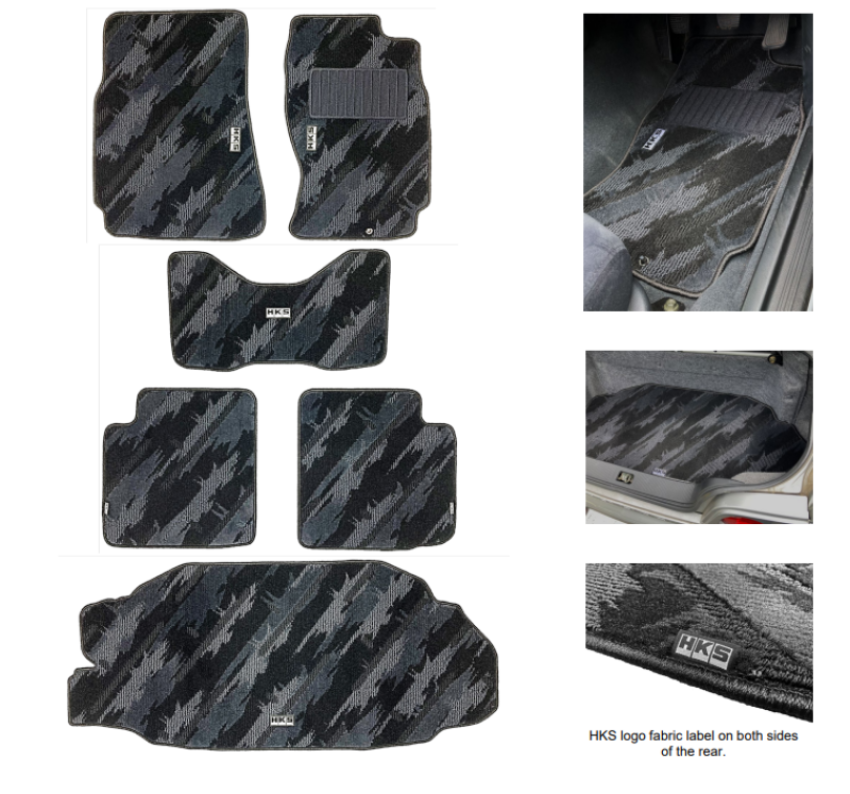 HKS 53001-AN031 FLOOR MATS BCNR33 FULL SET OCT RHD