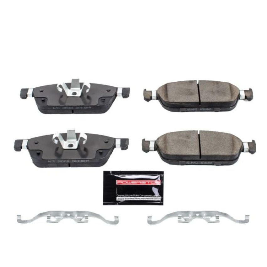 PowerStop Z23-1771 PowerStop - Z23 Daily Driver Carbon-Fiber Ceramic Brake Pads with Hardware Kit