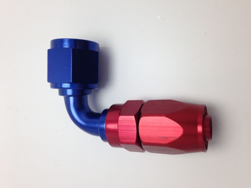 FRAGOLA FRG229005 Hose Fitting #6 90 Deg. to #8 Hose
