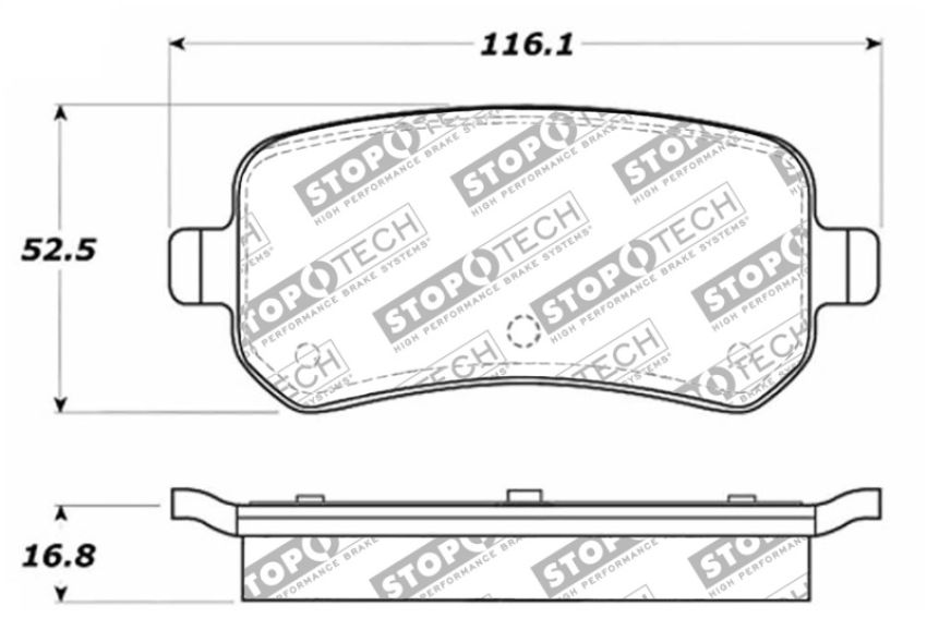 Stoptech 305.10210 Street Select Brake Pads - Front