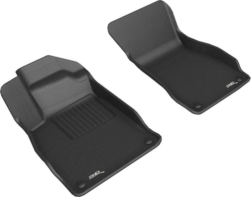 3D MAXpider L1AD05411509 19-23 Audi A6/A7 / 21-24 RS6/RS7 Kagu 1st Row Floormats - Black