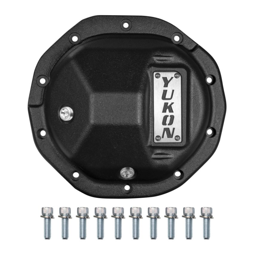 Yukon Gear & Axle YHCC-GM8.5-M Yukon Hardcore Nodular Iron Cover for Rear GM 8.6in w/8mm Cover Bolts