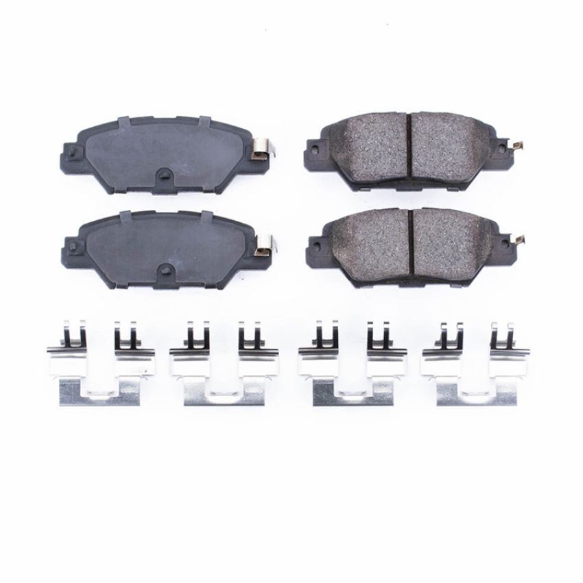 PowerStop 17-1846 PowerStop - Z17 Low-Dust Ceramic Brake Pads with Hardware