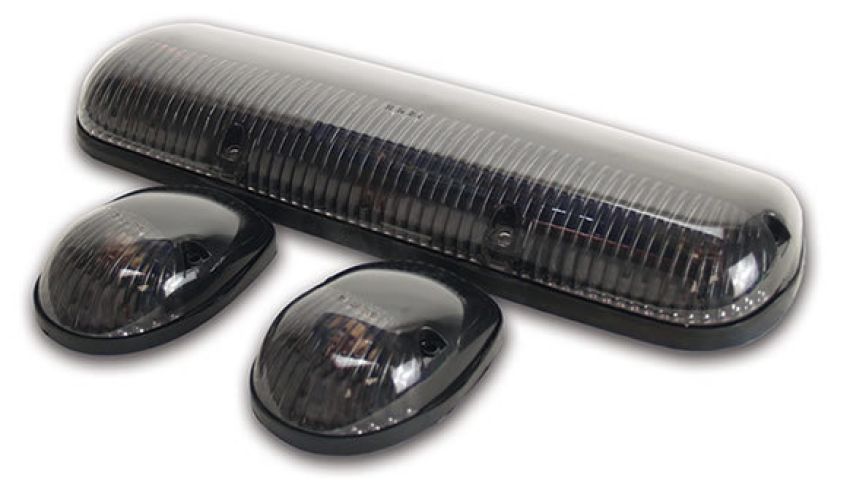 Pacer Performance 20-240S Smoke Hi-5 Cab Roof Light Kit, 02-07 GM Style
