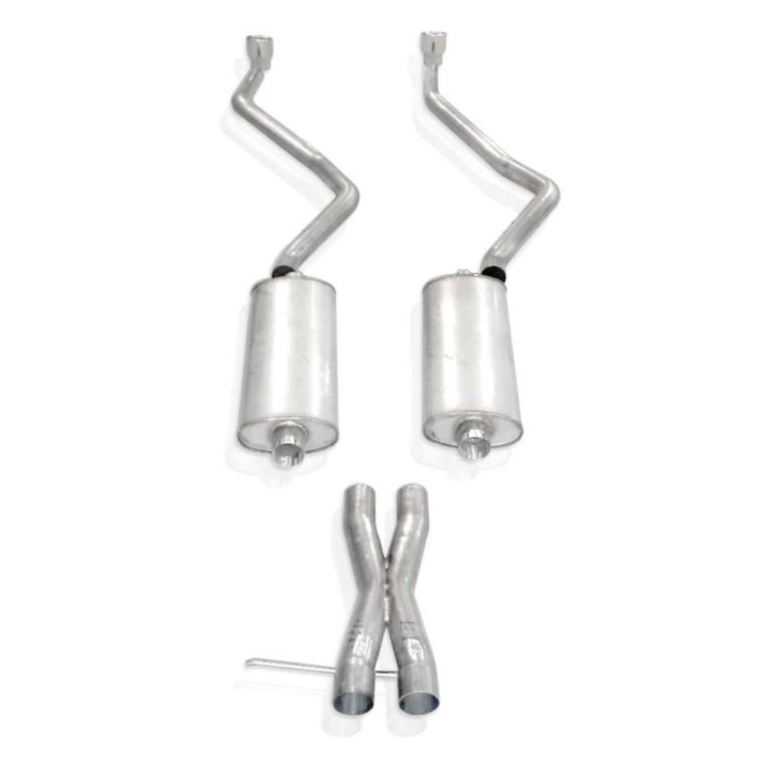 Stainless Works CTTHTD 2007-14 Chevy Tahoe And Yukon LT 2-1/2in Exhaust X-Pipe Chambered Mufflers Tips
