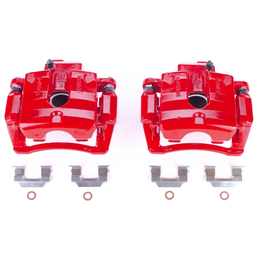 PowerStop S5094 Red Powder Coated Calipers