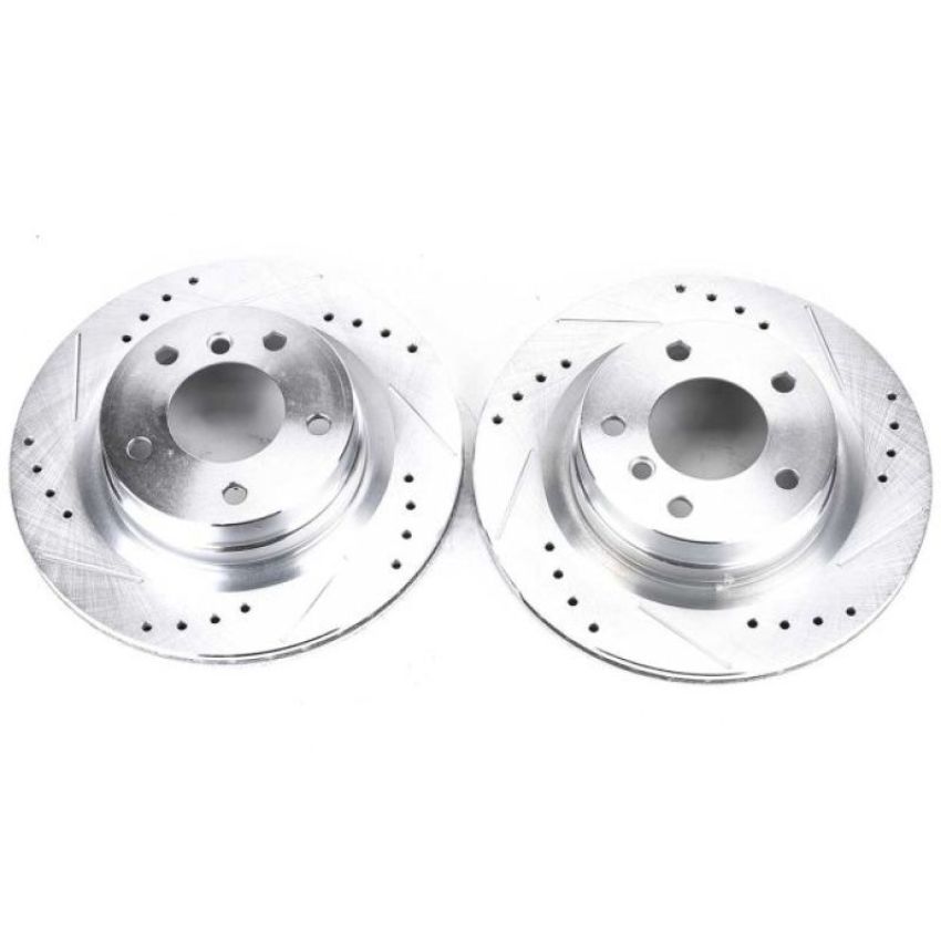 PowerStop EBR1020XPR PowerStop Evolution Performance Drilled, Slotted & Plated Brake Rotor Pair