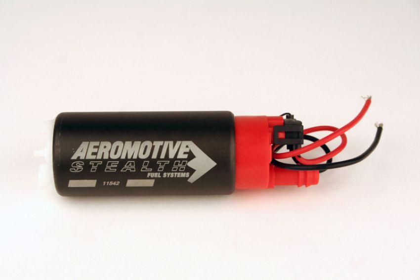 AEROMOTIVE AFS11542 340 Stealth Fuel Pump - Offset Inlet - Inline