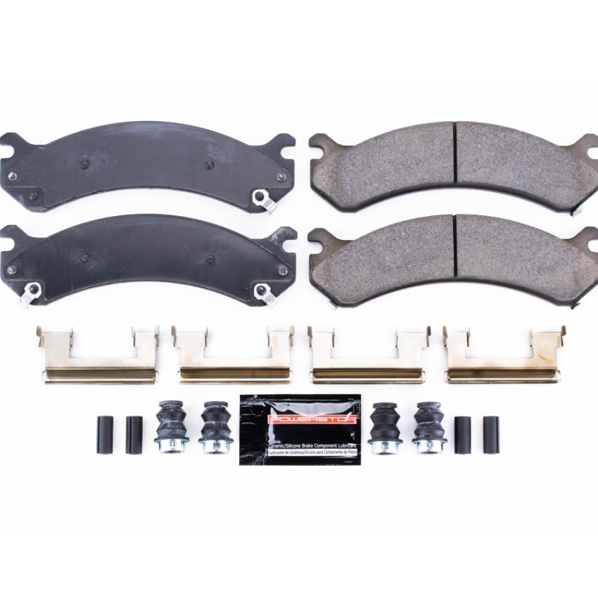 PowerStop Z23-784 PowerStop - Z23 Daily Driver Carbon-Fiber Ceramic Brake Pads with Hardware Kit